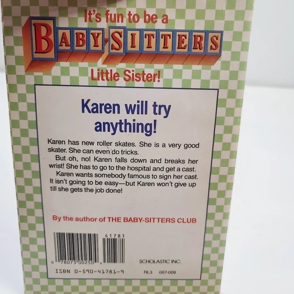Vintage 90s Babysitters Club Little Sister #2 Karen's Roller Skates